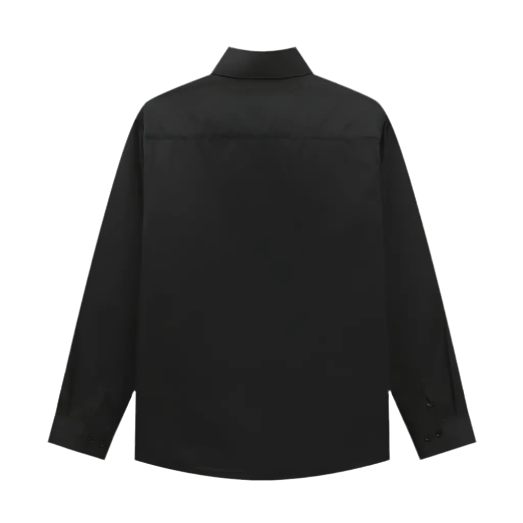Prada | Classic Logo Poplin Shirt | Black or White | Long Sleeve Button-Up Prada