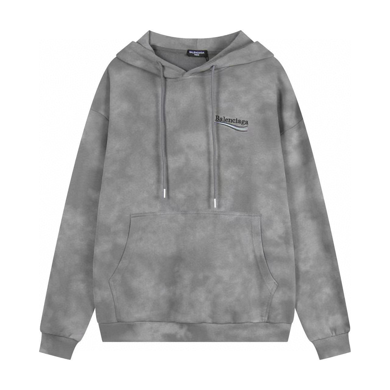 Balenciaga | Logo Print Hoodie Grey