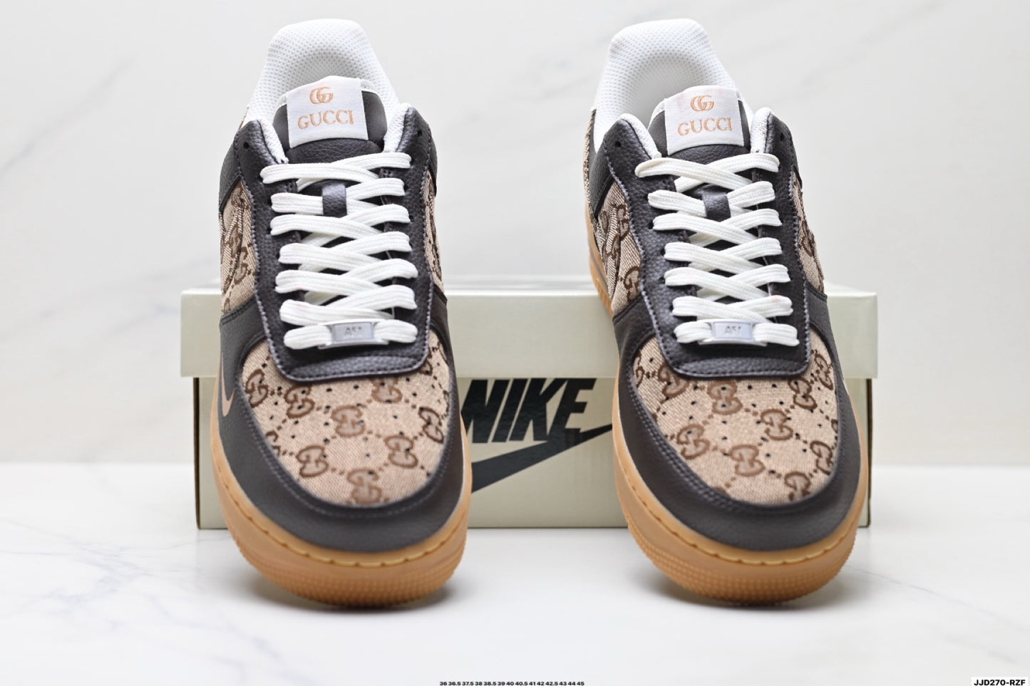 Custom Gucci x Nike Air Force 1 | Brown Monogram