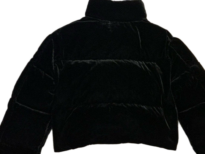 Prada | Convertible Cropped Velvet Down Jacket | Black