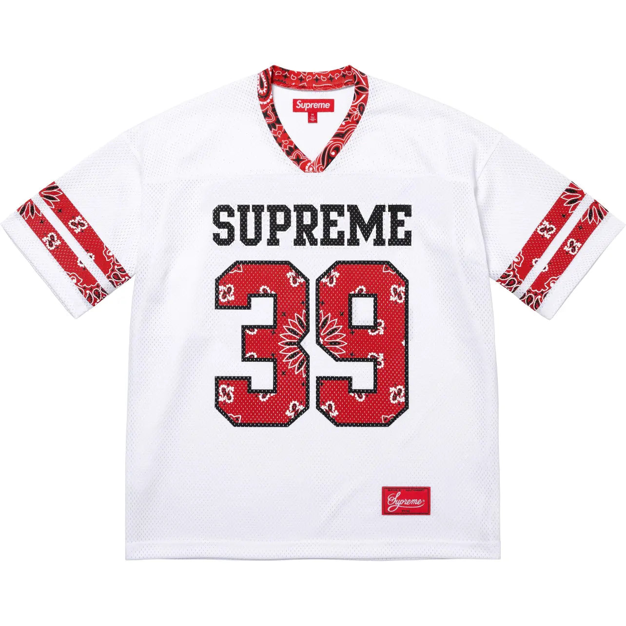 Supreme | Bandana Football Jersey | Black & White Supreme