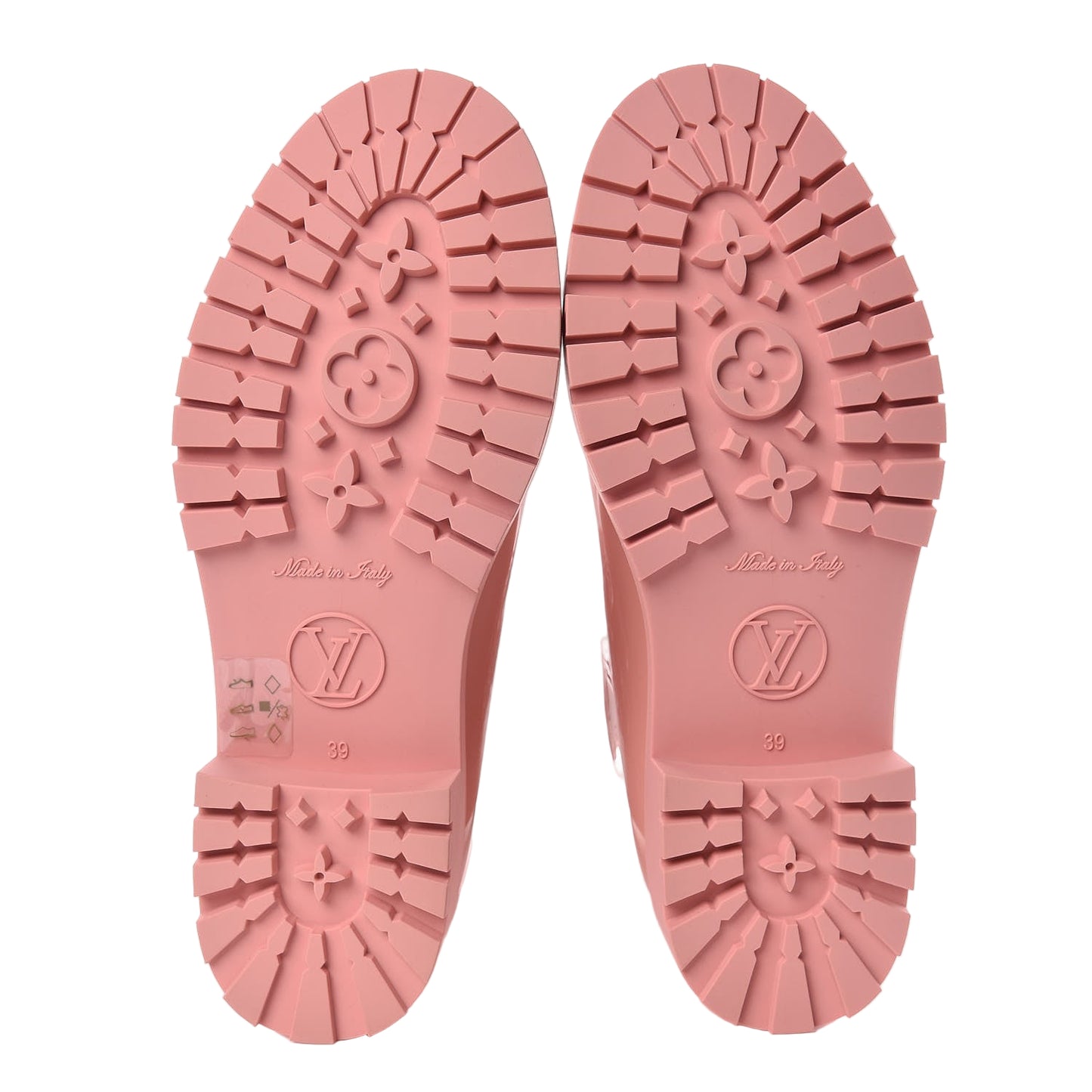 Louis Vuitton | Splash Rain Boot | Pink Embossed Monogram Short (W)