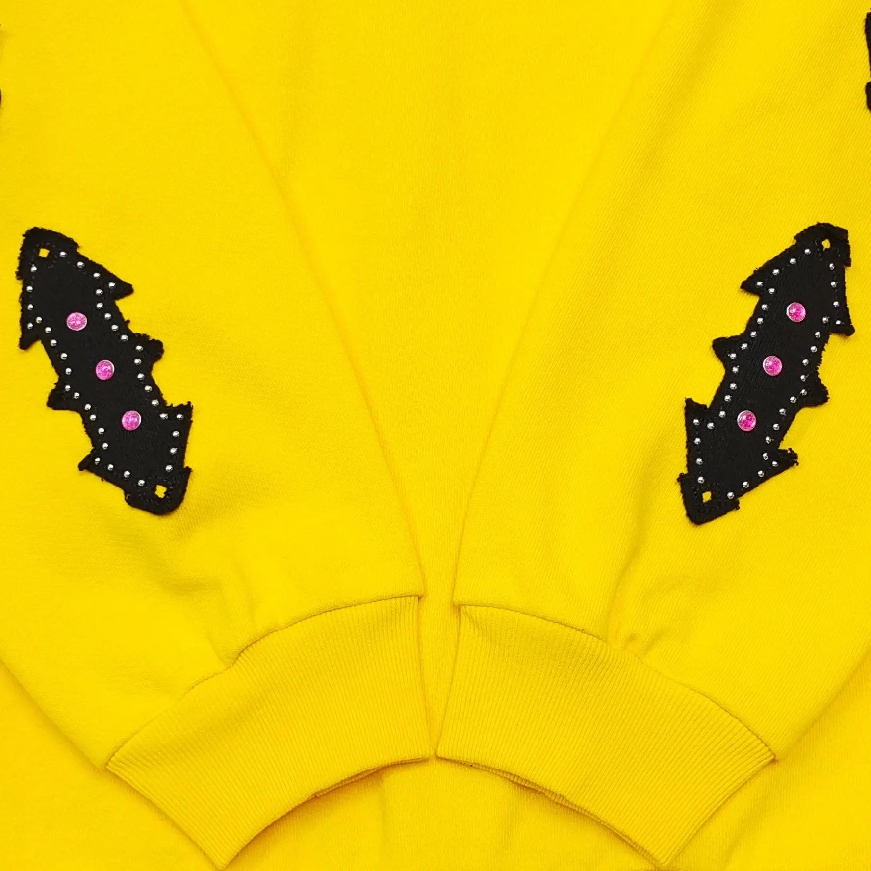 Sp5der | Yellow Faux Fur Hooded Zip-Up Hoodie Sp5der