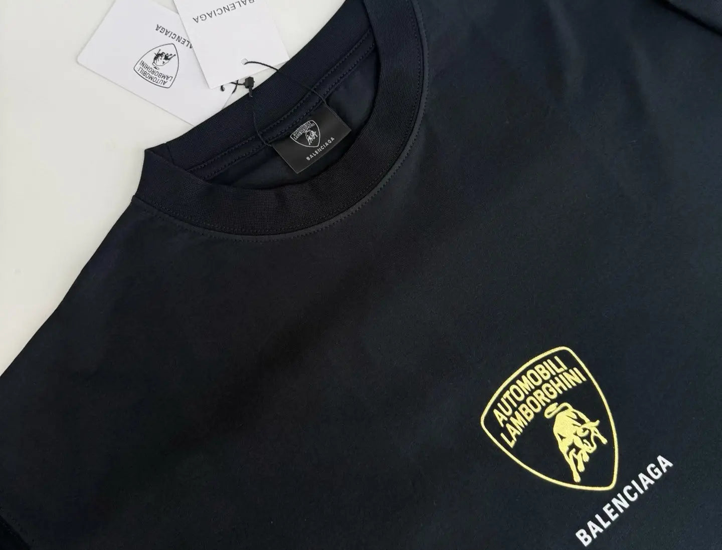 Balenciaga | Black Lamborghini Logo T-Shirt Balenciaga