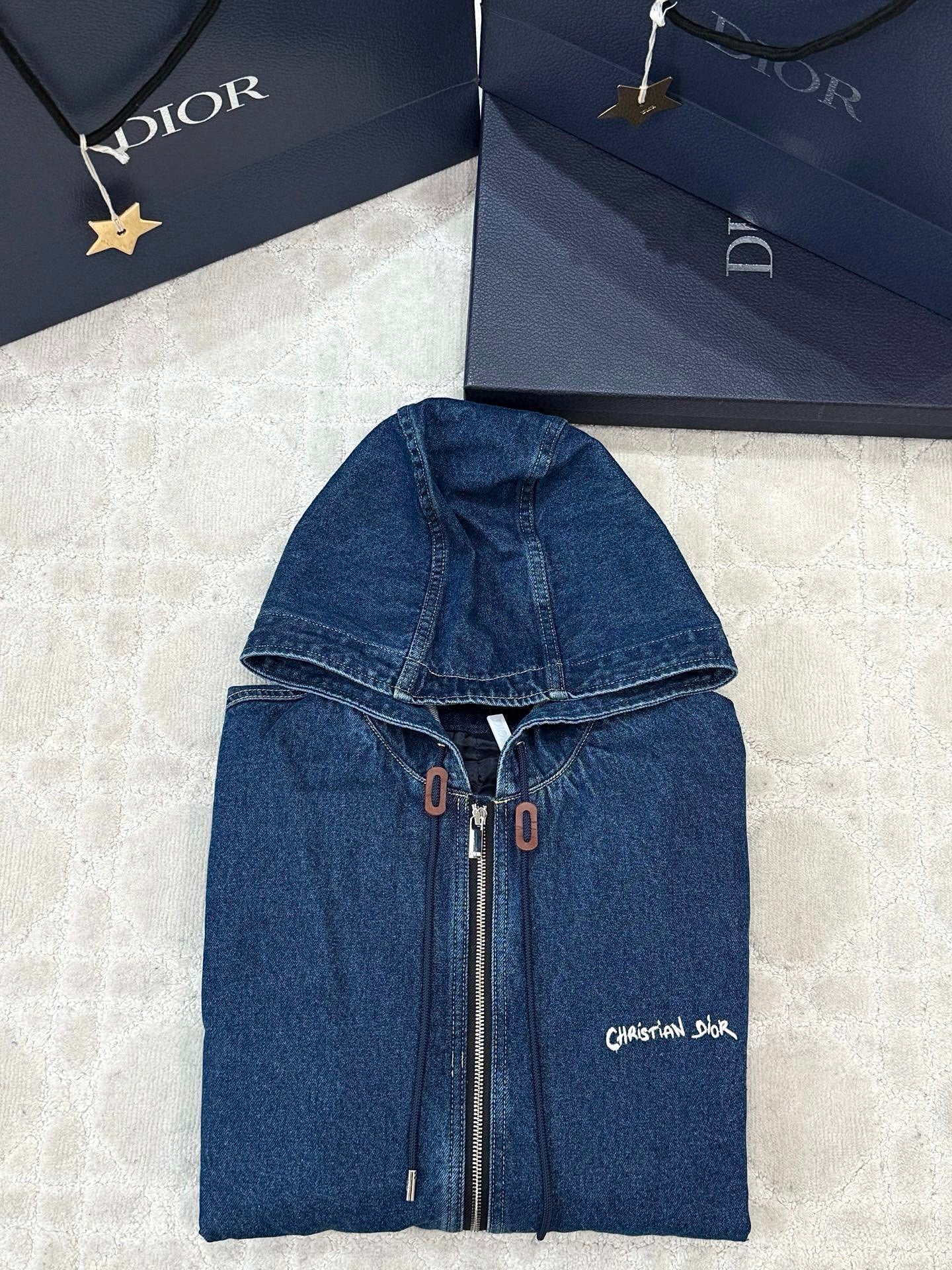 Dior | Blue Denim Zip Hoodie / Jacket