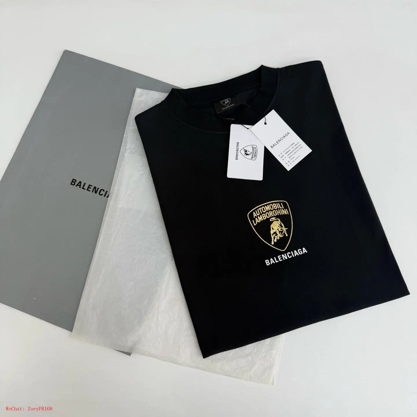 Balenciaga | Black Lamborghini Logo T-Shirt Balenciaga