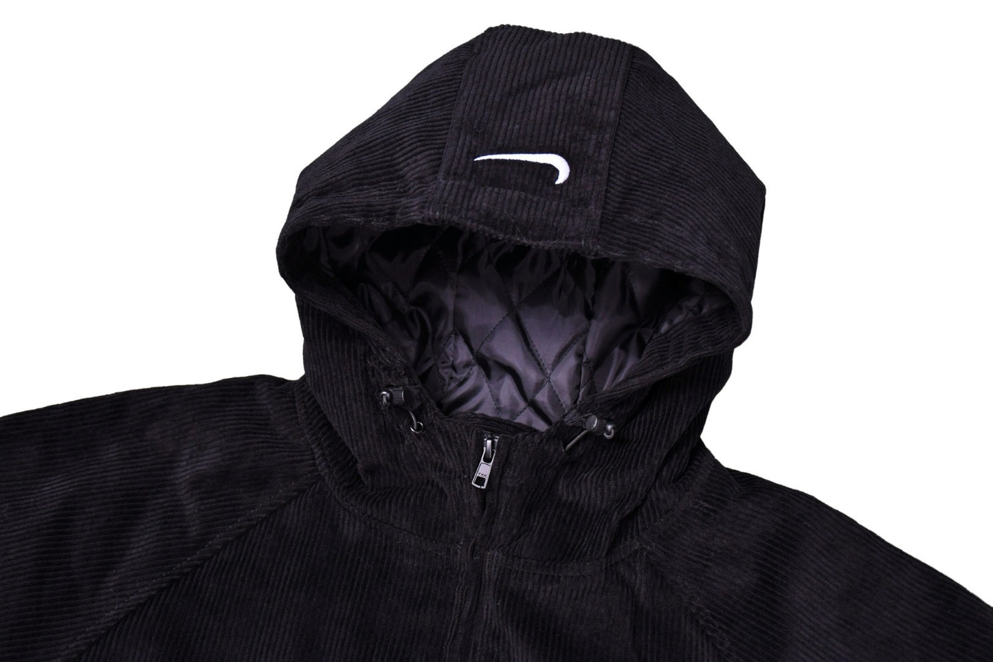 Supreme x Nike | Black Zip-Up Jacket | Embroidered Back Logo