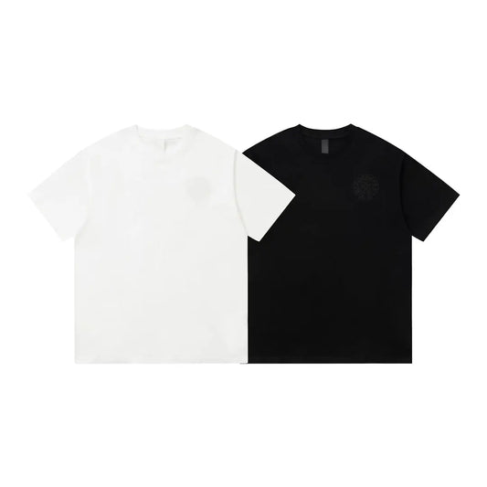 Chrome Hearts | Embossed Logo Tee | Black & White Chrome Hearts
