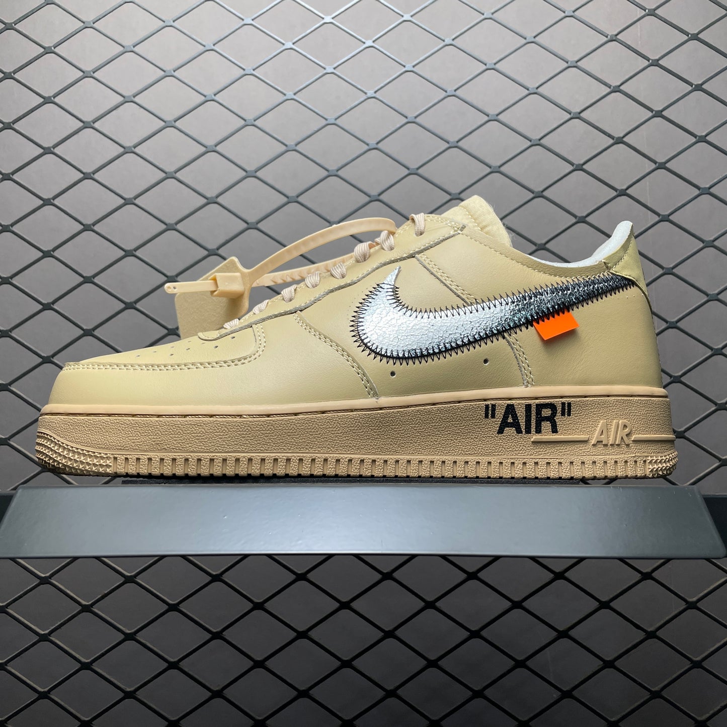 Nike Air Force 1 Low x Off-White | Beige & Metallic Silver