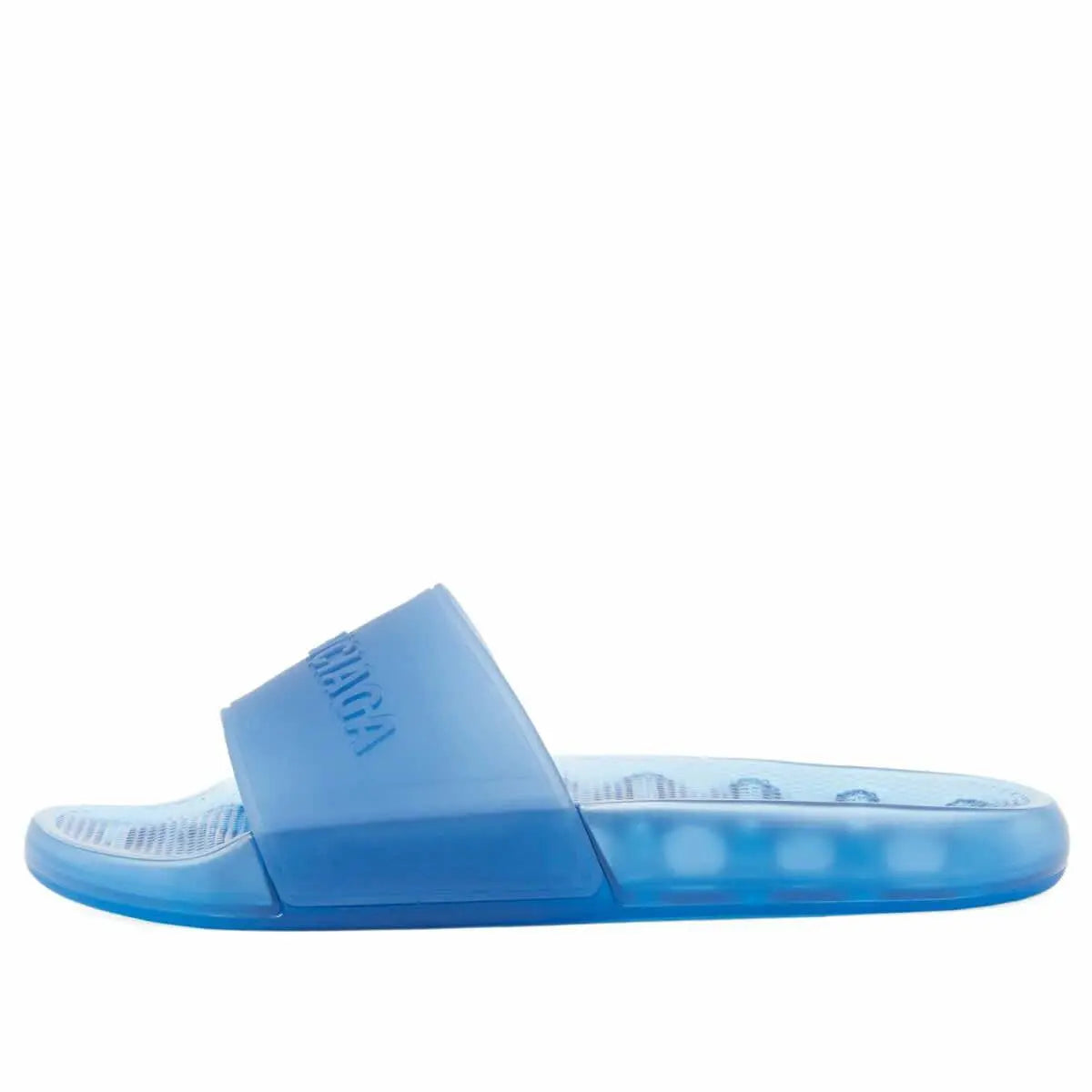Balenciaga | Transparent Jelly Slides – Bold Color Pop Edition - Pink / Blue / Grey Balenciaga