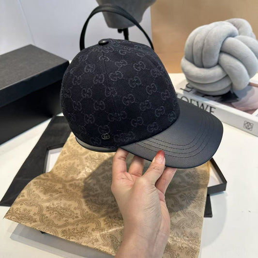 Gucci | Monogram Jacquard Baseball Cap | Black