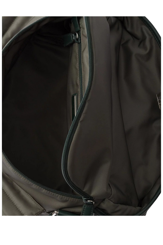 Prada | Re-Nylon and Leather Shoulder Bag in Green