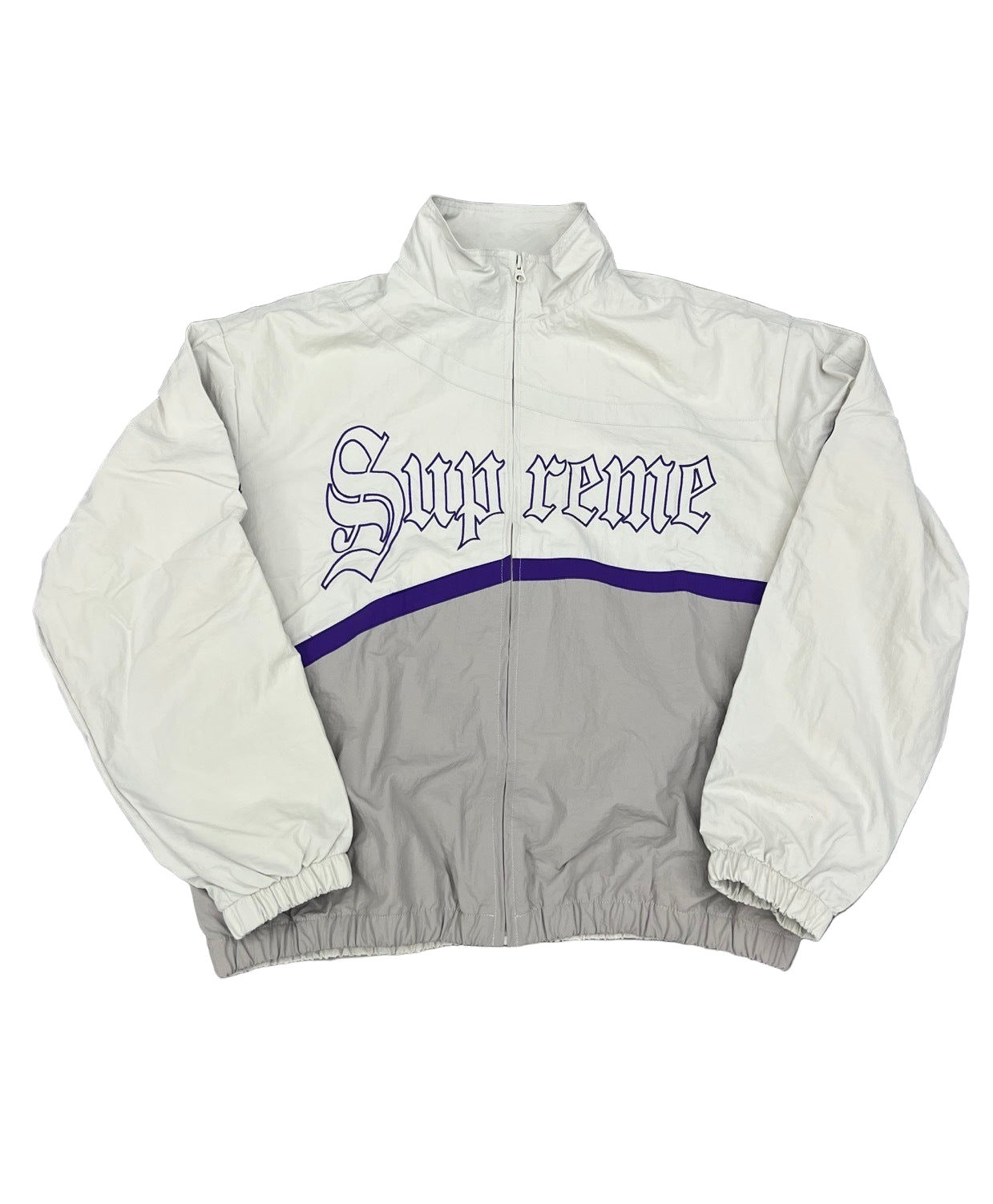 Supreme | Gothic 5 Logo Jacket | Black & White