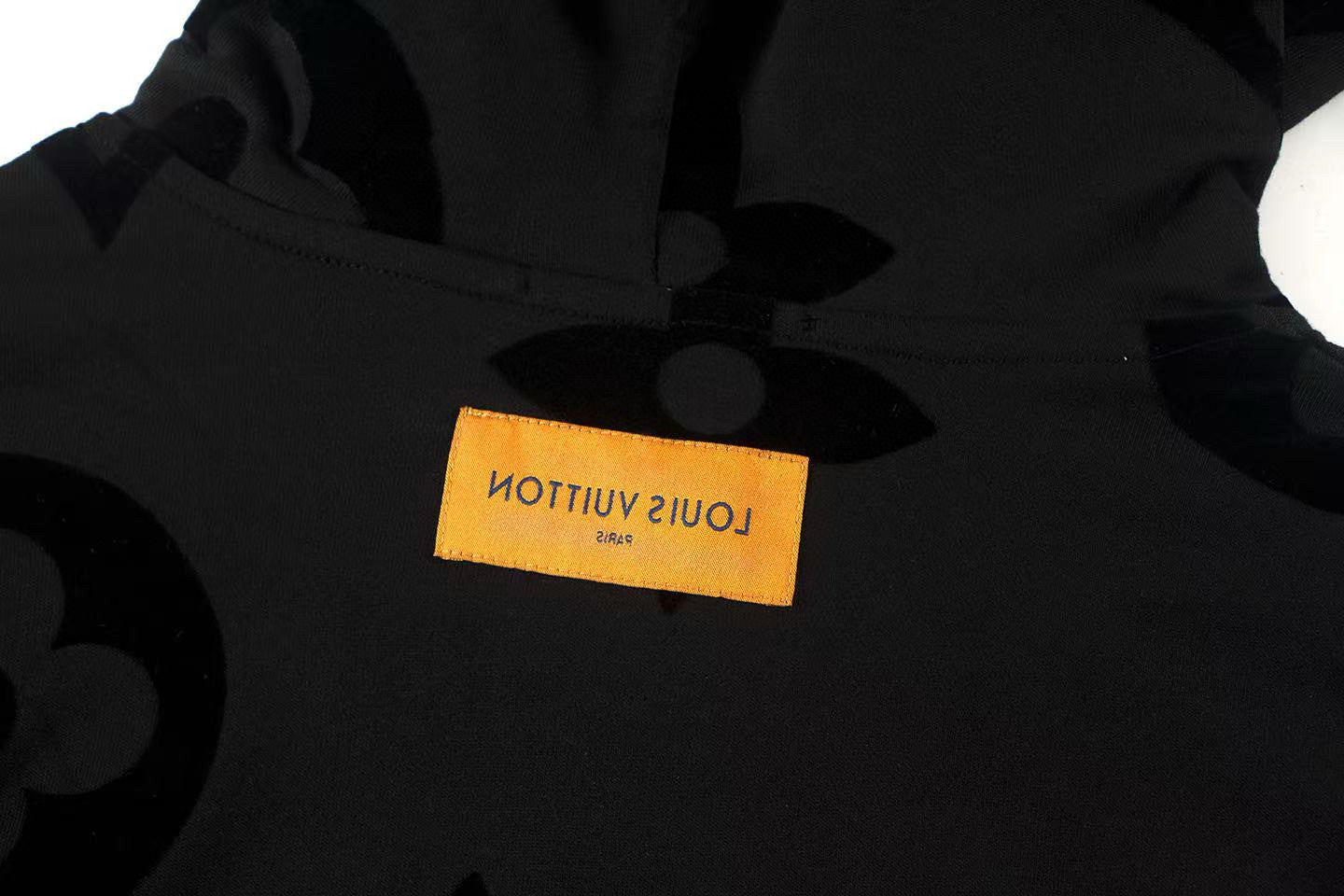 Louis Vuitton | Monogram Pattern Hoodie in Black