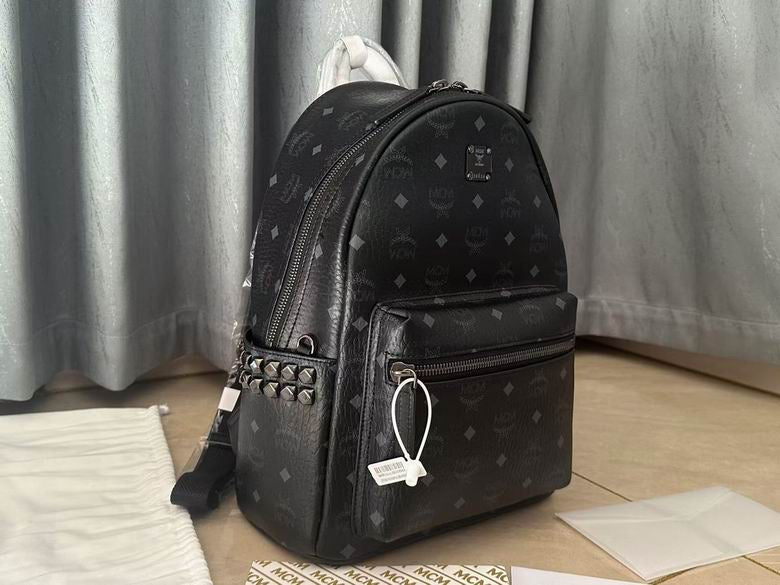 Black Visetos Belt Bag | Pebbled Leather | Silver Hardware