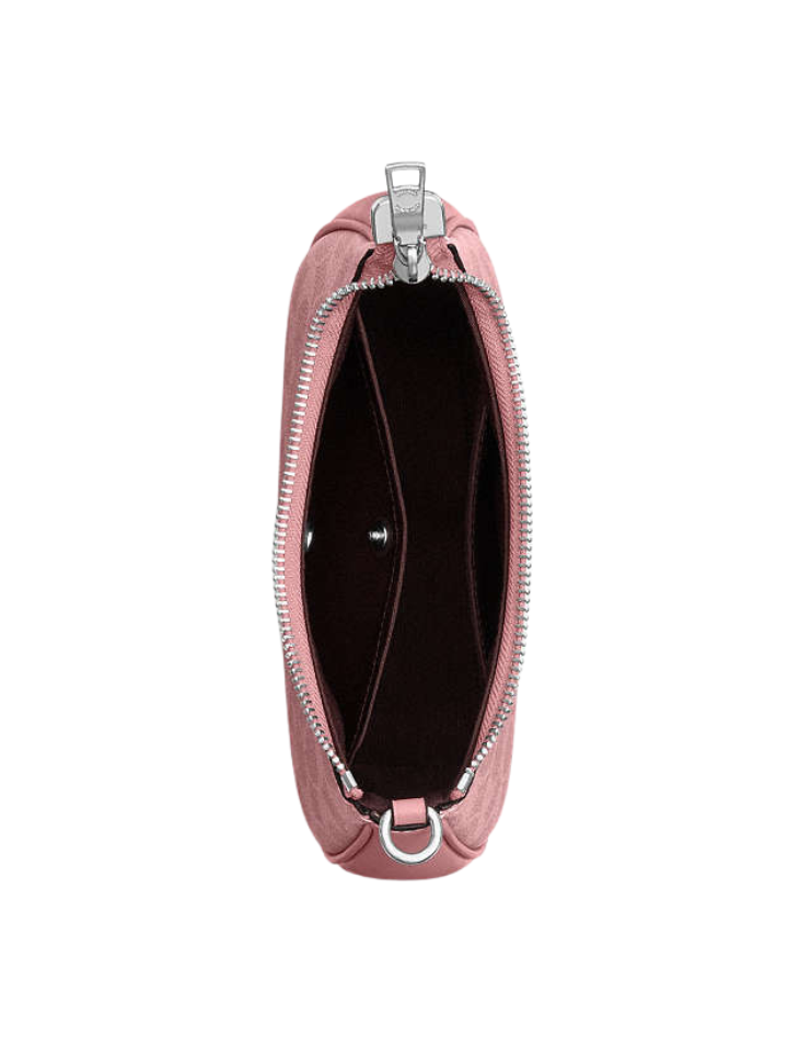 Coach | Teri Mini Crossbody Bag | Signature Canvas | Silver / Pink