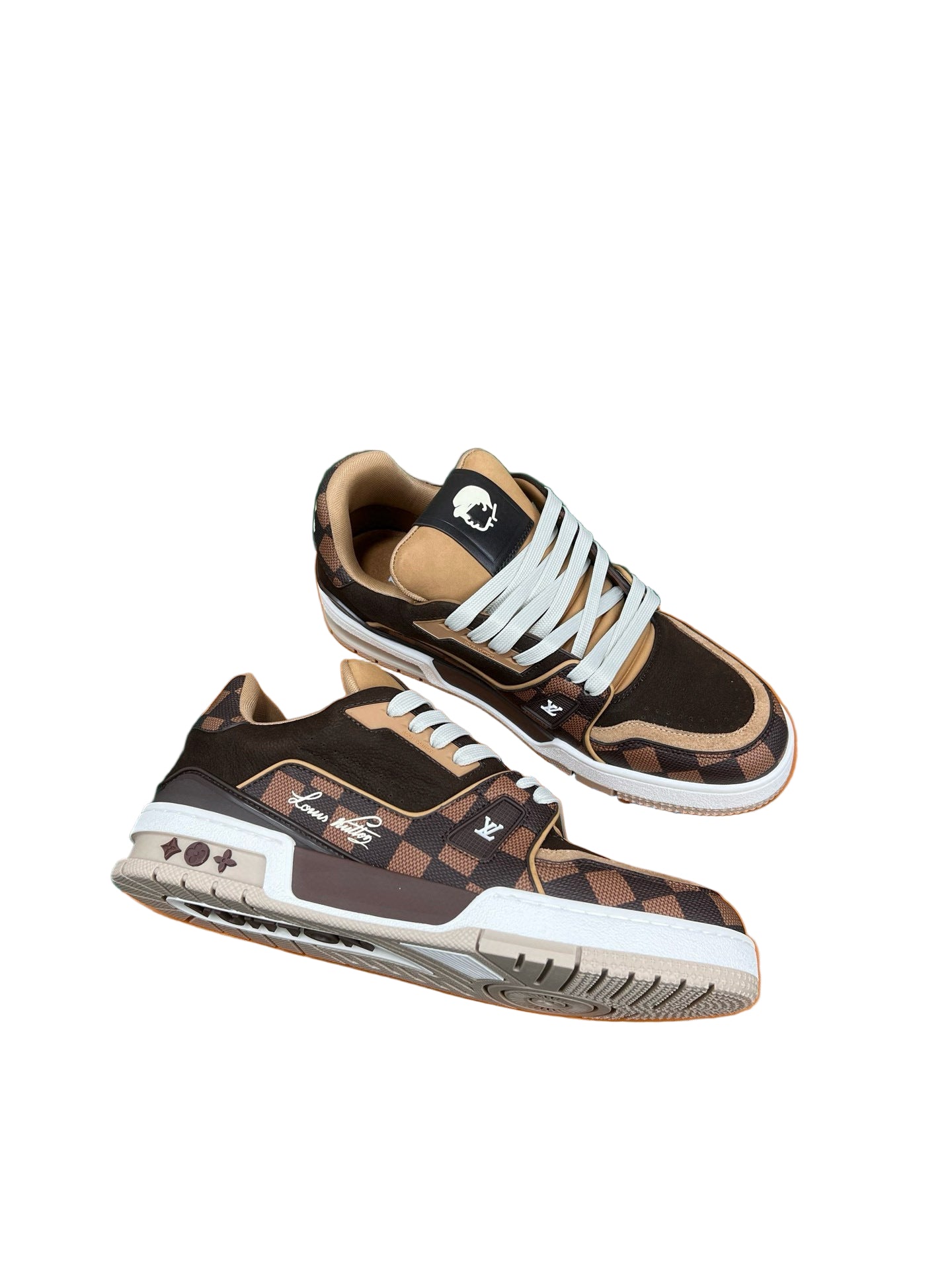 Louis Vuitton | Trainer Sneakers | Brown Monogram Damier Mix