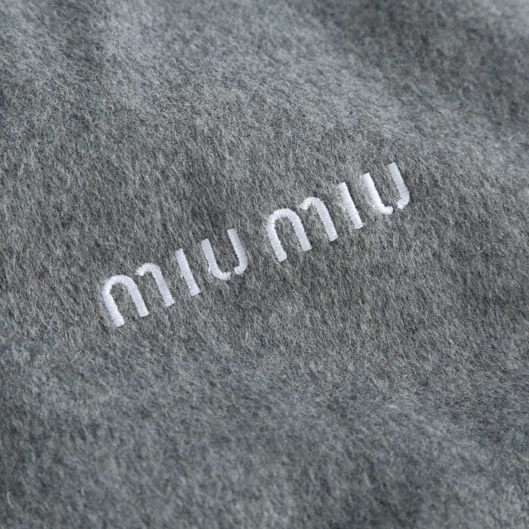 Miu Miu | Fleece Down Jacket | Marble Gray