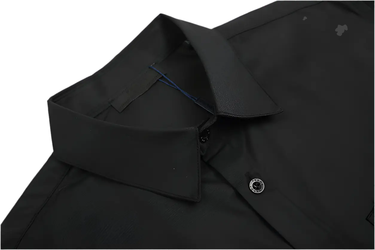 Prada | Classic Logo Poplin Shirt | Black or White | Long Sleeve Button-Up Prada