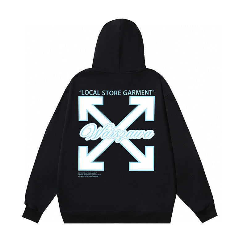 Off-White | Arrow Back Hoodie | Black & White
