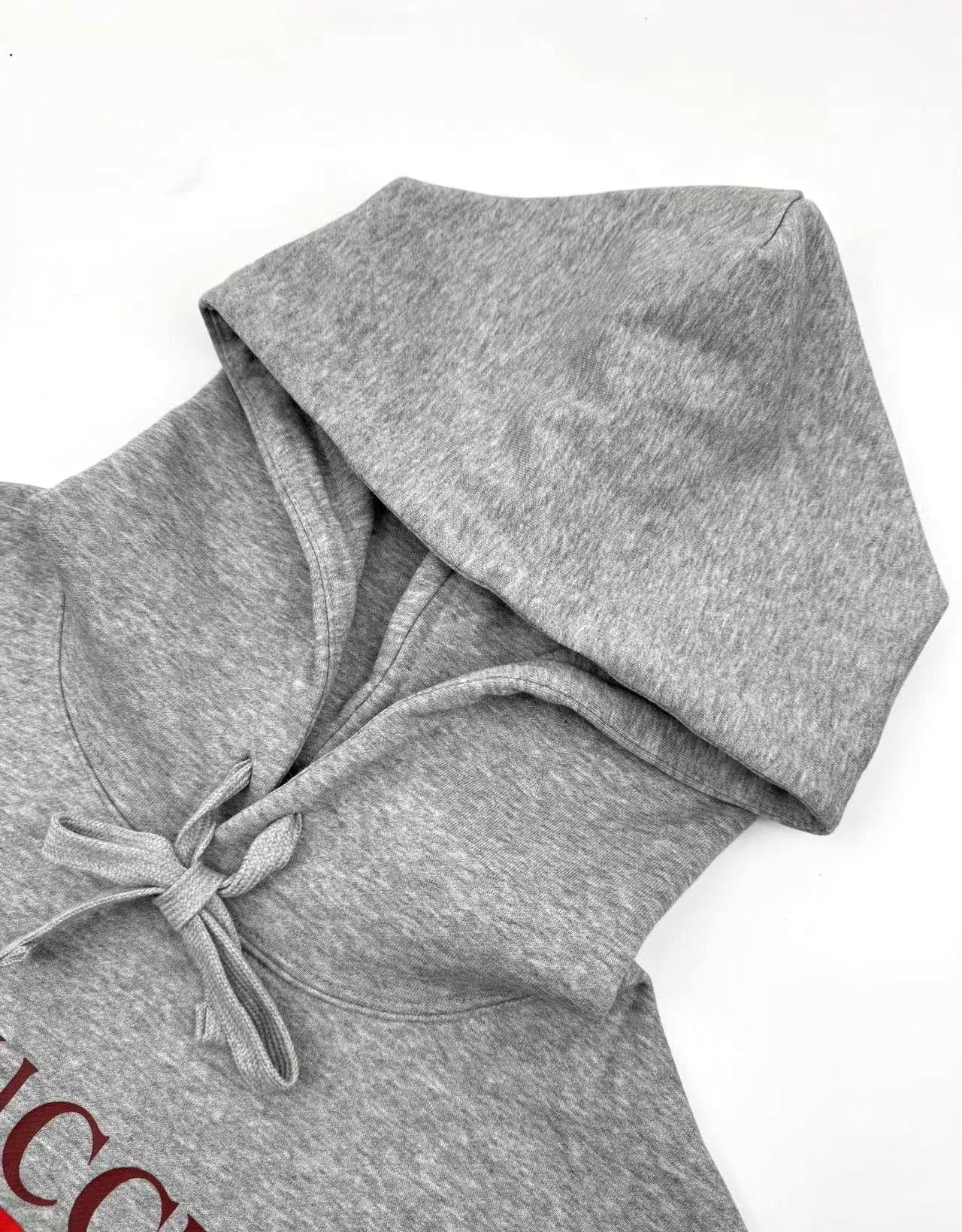 Gucci | Grey GG Logo Hoodie | Pullover | Unisex