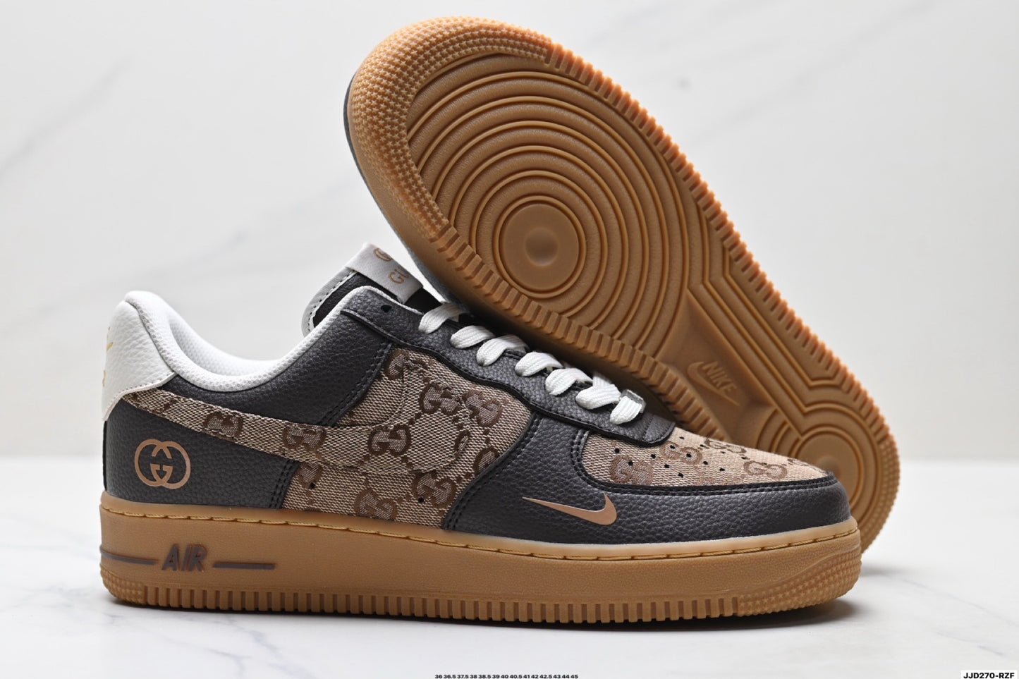 Custom Gucci x Nike Air Force 1 | Brown Monogram