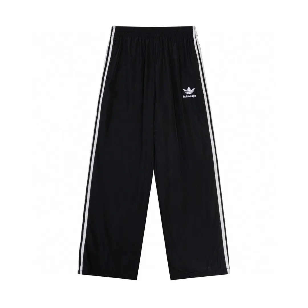 Balenciaga | Black 3-Stripe Wide-Leg Track Pants Balenciaga