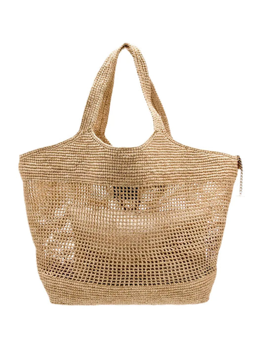 Icare Raffia Maxi Shopping Tote YSL