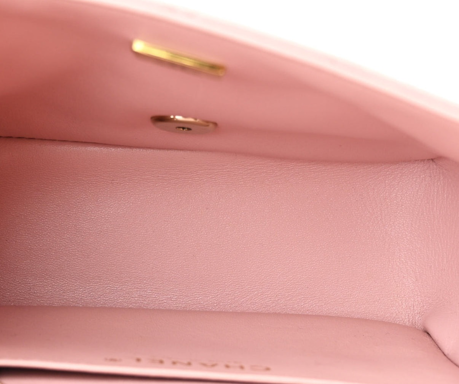 Chanel | Quilted Mini Square Flap Shoulder Bag | Light Pink