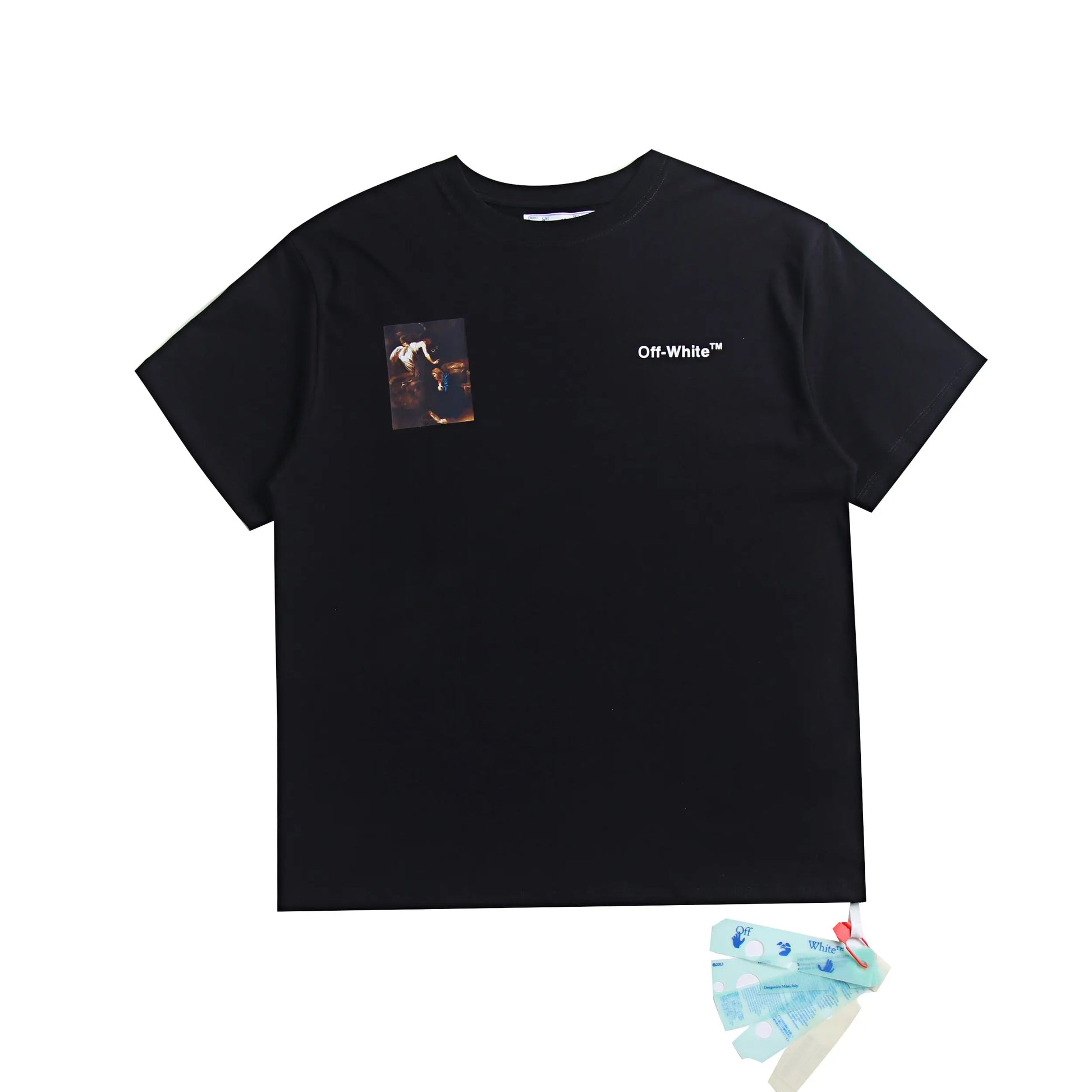 Off-White | Caravaggio Oil Painting Graphic Tee | Black, White, Beige Off-White