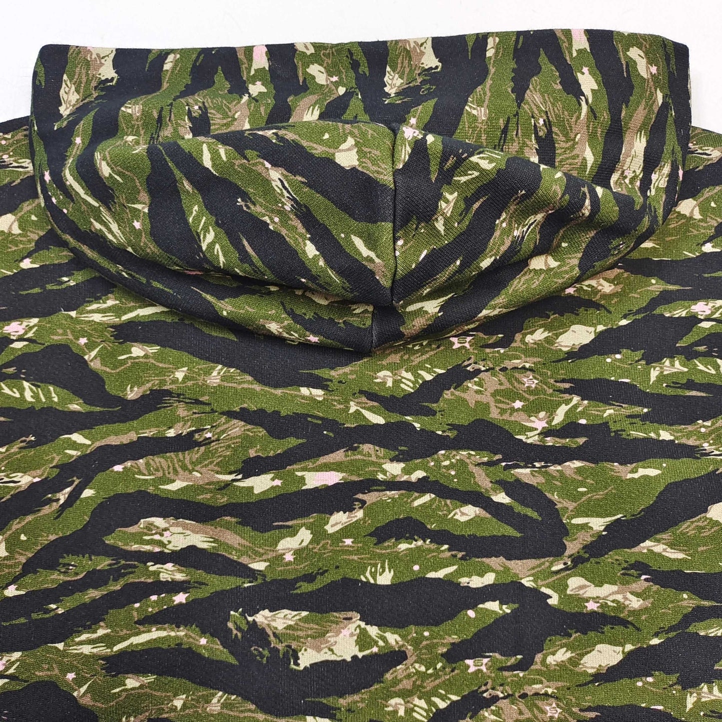Sp5der | Green Camo Pink Web Hoodie