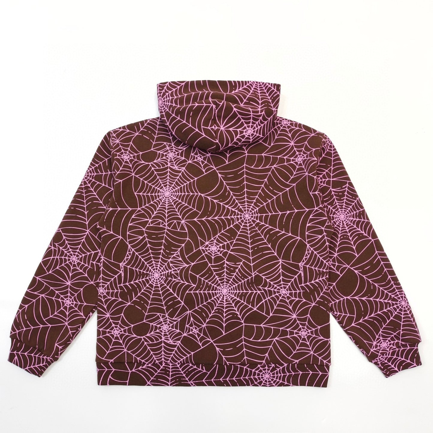 Sp5der | AOP Web Hoodie | Brown