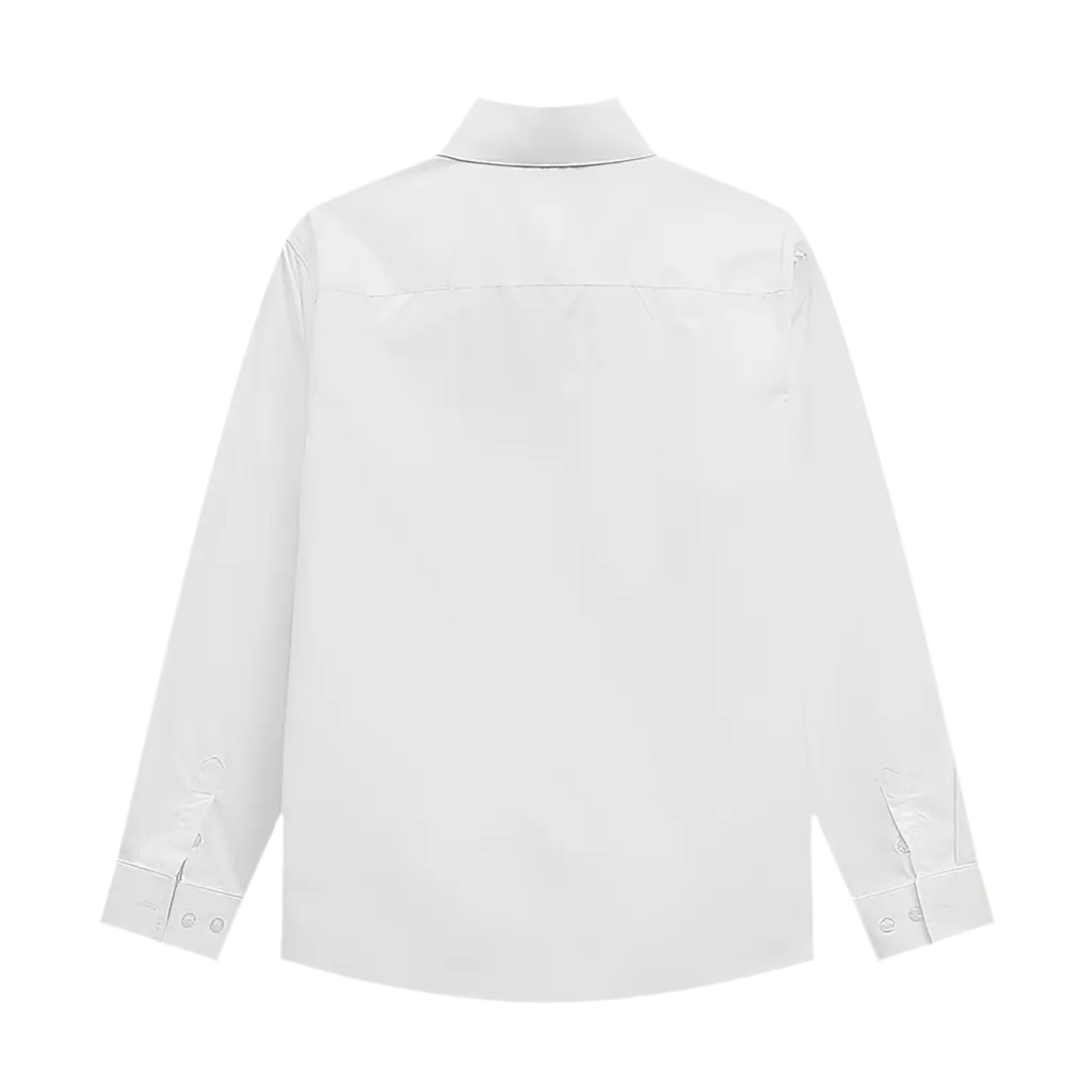 Prada | Classic Logo Poplin Shirt | Black or White | Long Sleeve Button-Up Prada