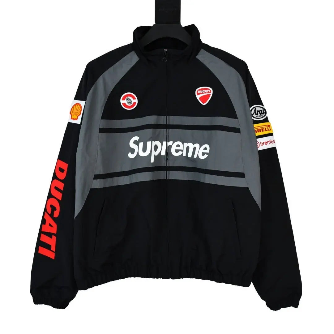 Supreme | Ducati Racing Jacket | Black Grey / White Red Supreme