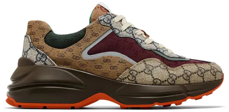 Gucci | Rhyton GG Sneakers | Red Green Monogram Gucci
