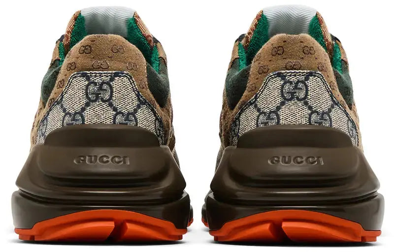 Gucci | Rhyton GG Sneakers | Red Green Monogram Gucci