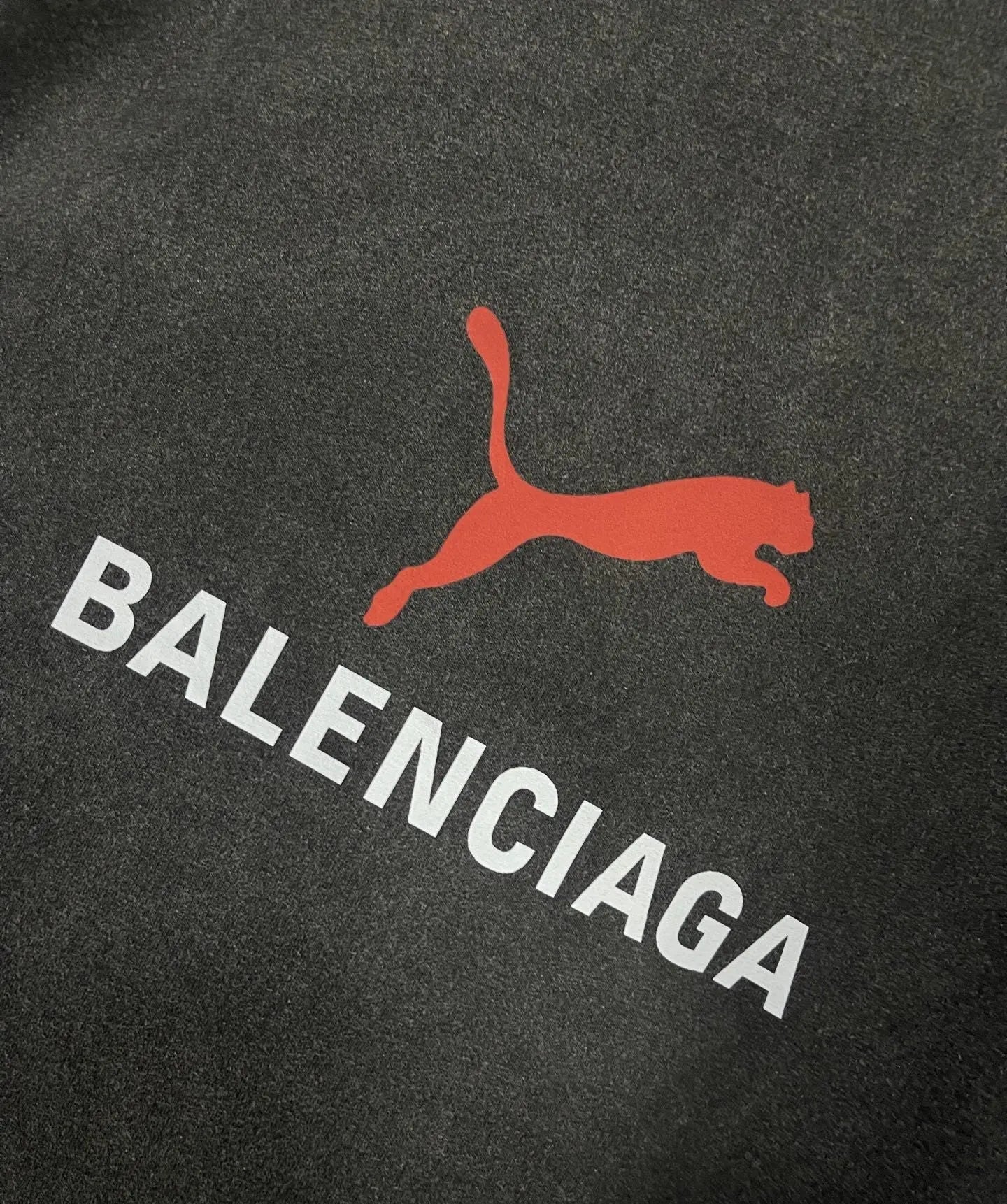 Balenciaga | Black Washed Puma Logo T-Shirt Balenciaga
