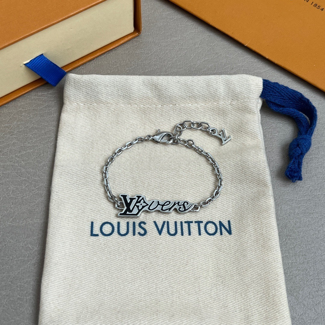 Louis Vuitton | LV Lovers Bracelet | Silver Chain