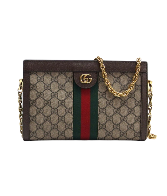 Gucci | GG Supreme Ophidia Small Crossbody | Web Stripe & Gold GG Emblem