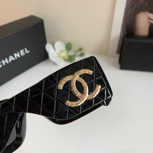 CHANEL | Rectangle Sunglasses | Black Polarized Gradient Lens
