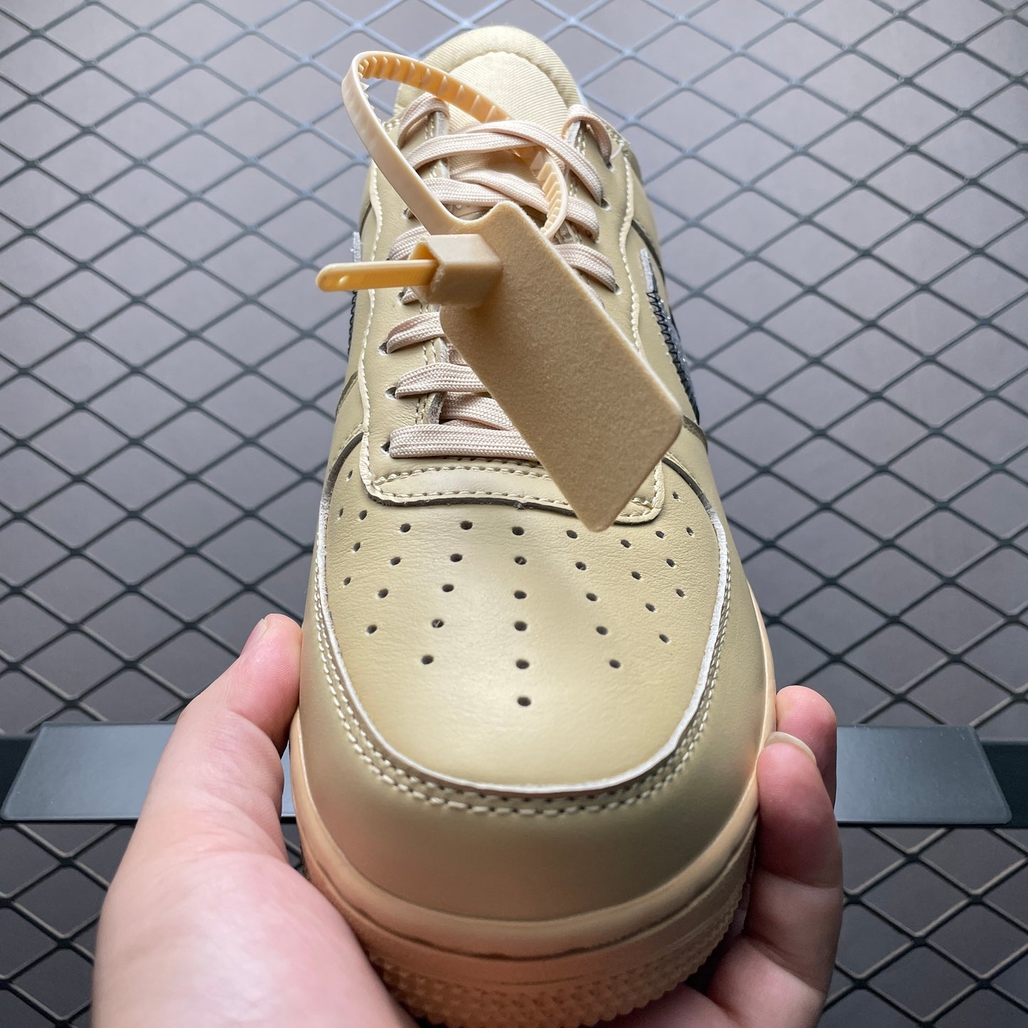 Nike Air Force 1 Low x Off-White | Beige & Metallic Silver