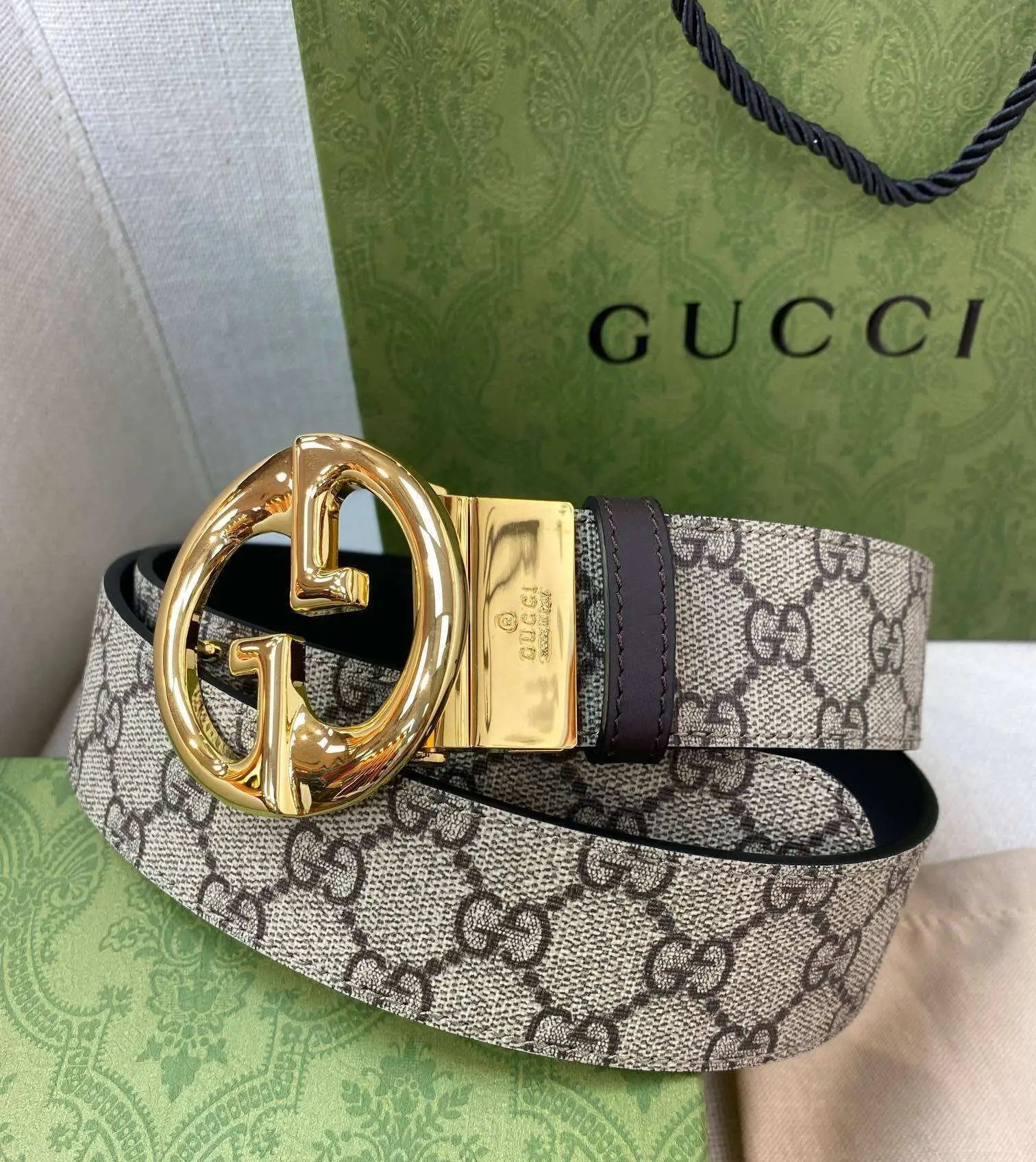 Gucci | GG Supreme Monogram Canvas Belt | Gucci