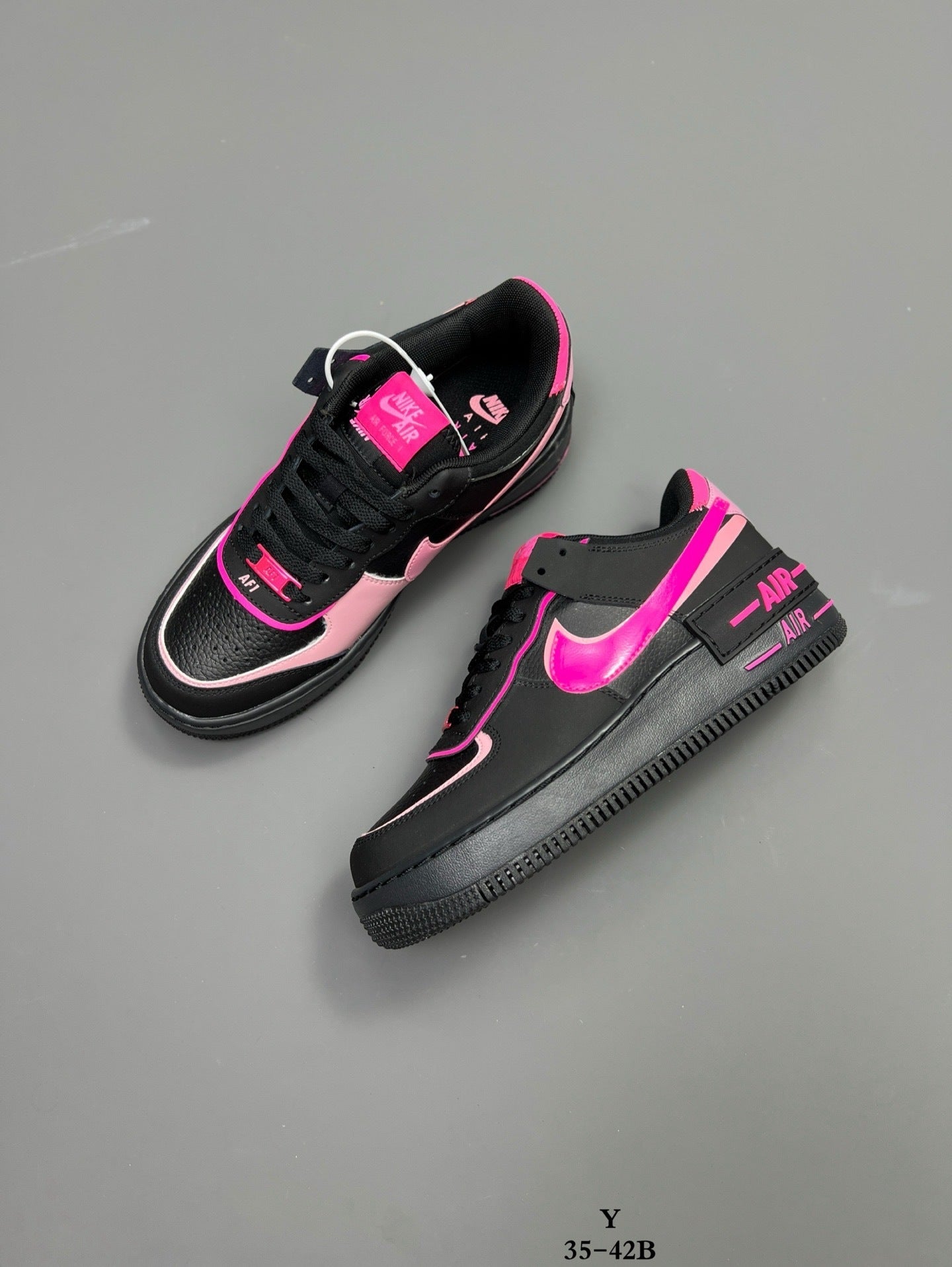 Nike Air Force 1 Shadow | Black & Hot Pink