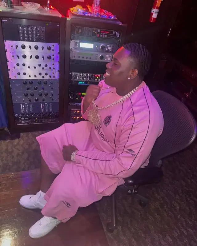 Balenciaga | Pink & Black Motorsport Long Sleeve Shirt | SS25 Balenciaga