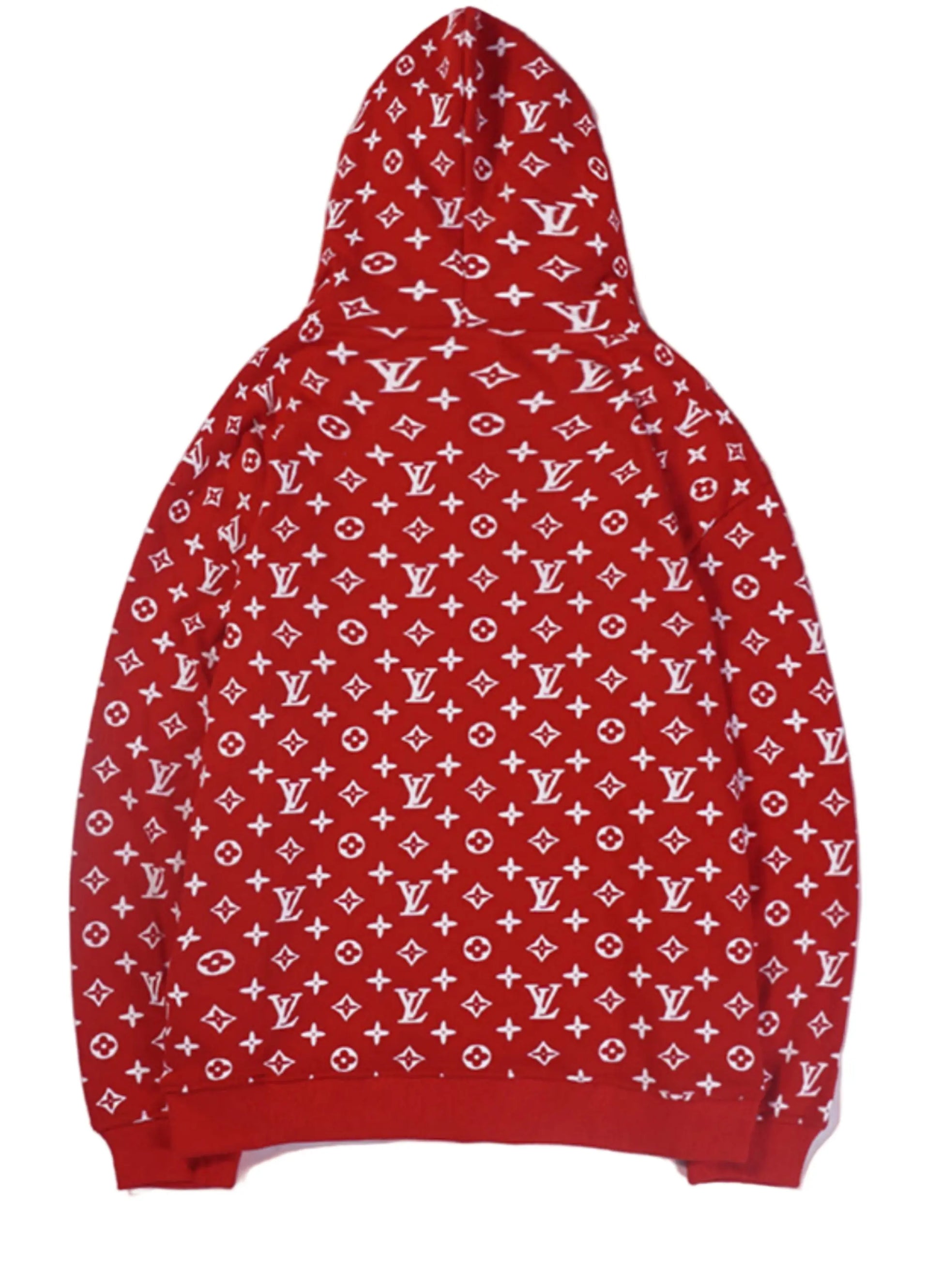 Supreme x Louis Vuitton | Red Monogram Hoodie Supreme