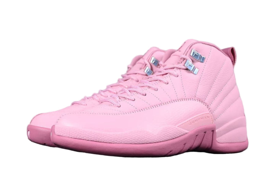 Pink high-top sneaker on a white background