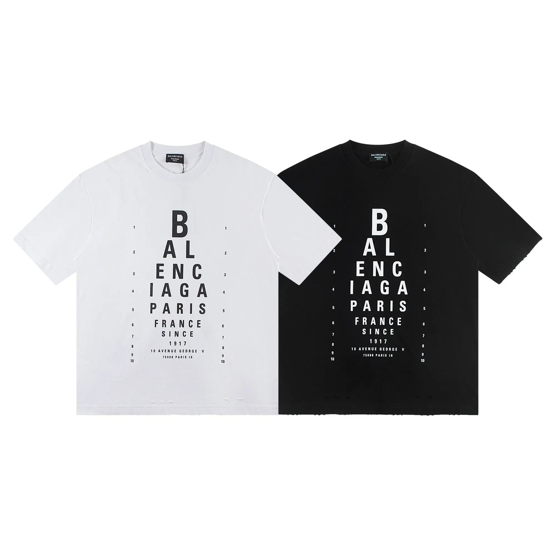 Balenciaga | Eye Chart Logo T-Shirt Balenciaga
