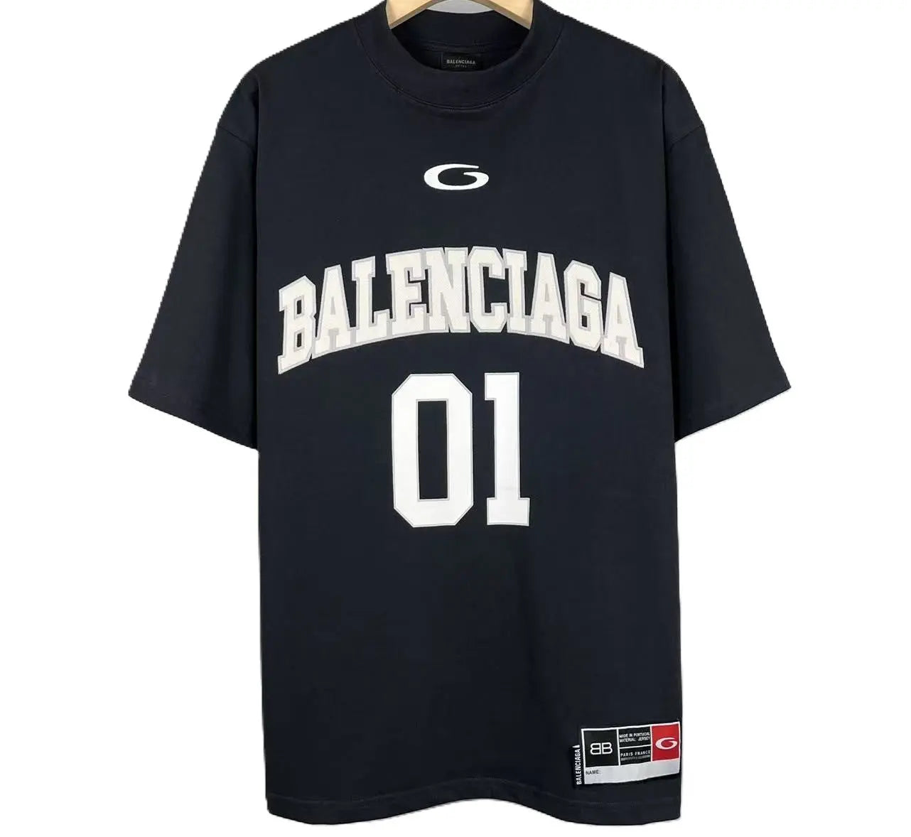 Balenciaga | Black '01 Jersey Tee' Balenciaga