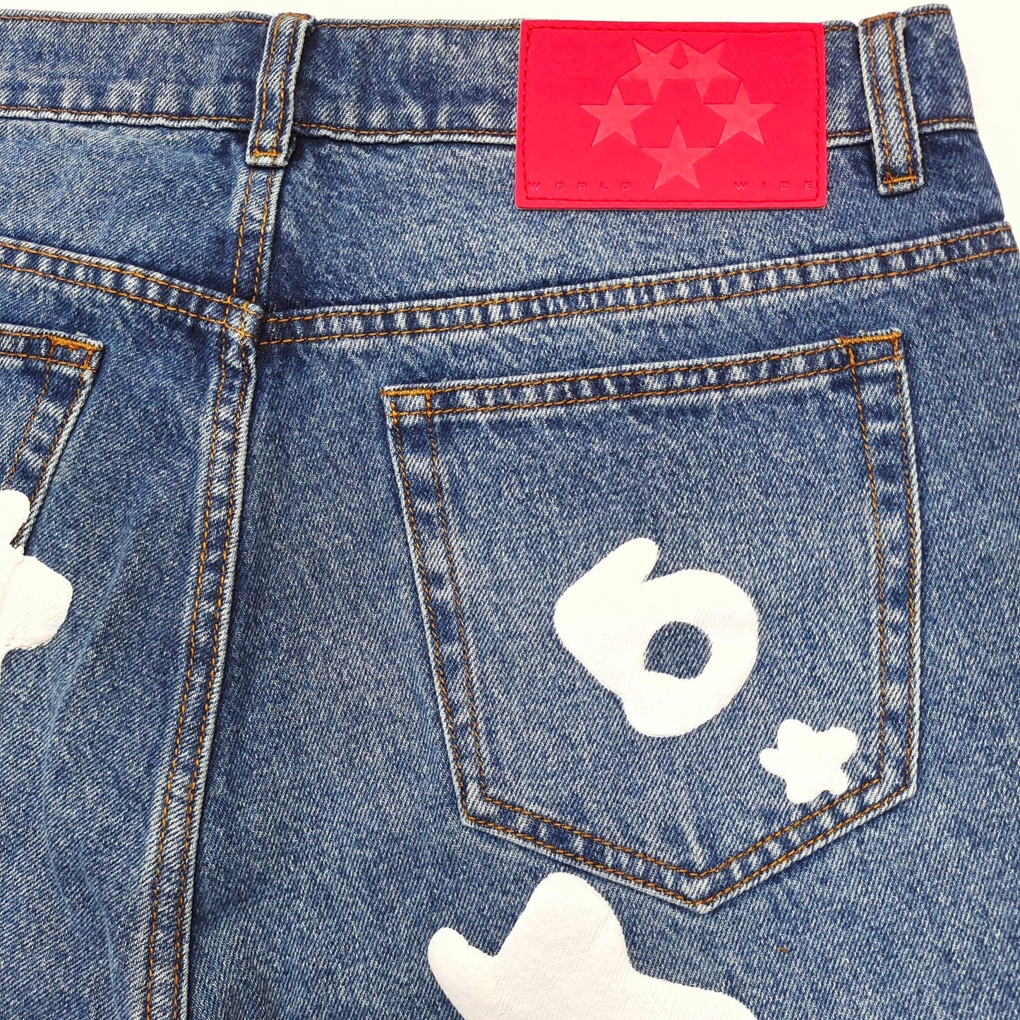 Sp5der | Beluga Wash Denim Jeans | Light Indigo