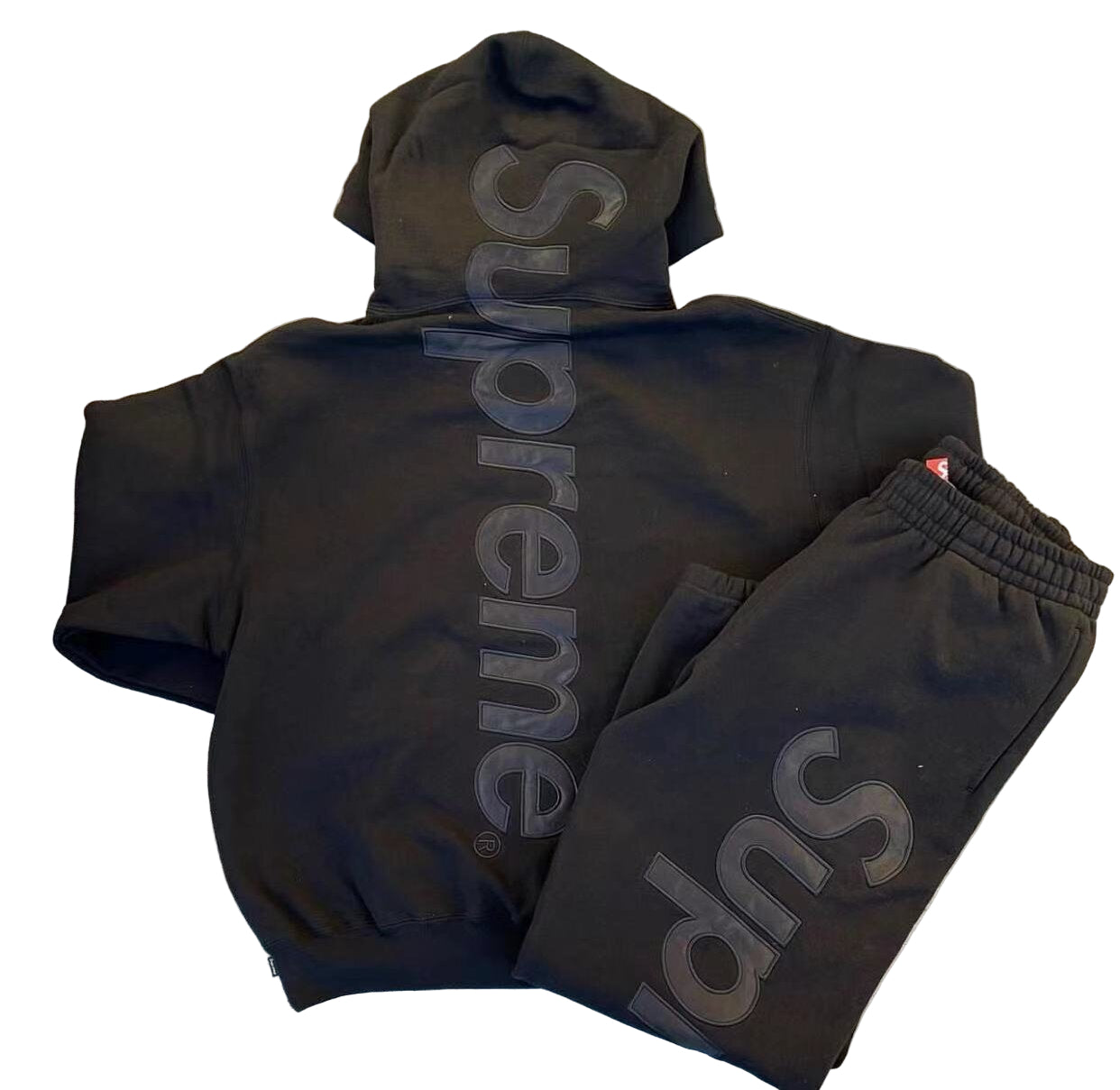 Supreme | Embossed Logo Tracksuit | Pants or Sweatshirt | Black - QUICK SHIP